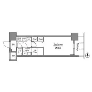 スプランディッド淀屋橋DUE【10階】の間取り