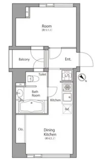 東京都港区麻布十番2丁目【マンション】の間取り