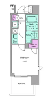 レジディア品川シーサイド【3階】の間取り
