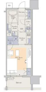 パークアクシス心斎橋【1302号室】の間取り