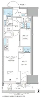 パークアクシス品川天王洲アイル【8階】の間取り