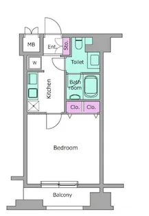 ピアネッタ汐留【12階】の間取り