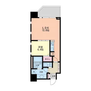 グランシス天満橋【4階】の間取り