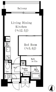 ネットフローラ梅田北【5階】の間取り