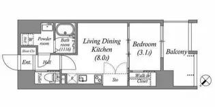 1LDKの間取り画像