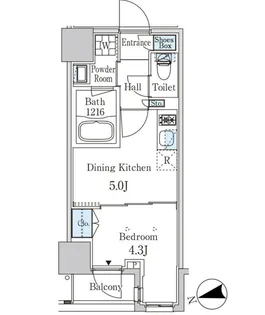ザ・ライオンズフォーシア外神田【6階】の間取り