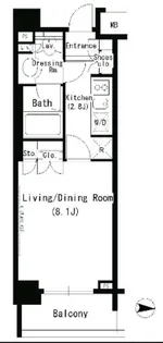 パークアクシス浜松町【9階】の間取り