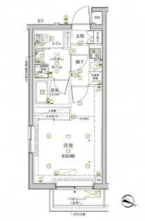 クレイシアIDZ学芸大学【5階】の間取り