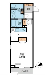 パシフィックコート目黒南【1階】の間取り
