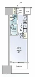 ルフォンブランシェ品川南大井【12階】の間取り