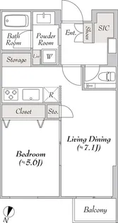 ルミークアン目黒【3階】の間取り