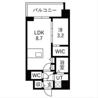 エスリードレジデンス梅田クラスシティ【2階】の間取り