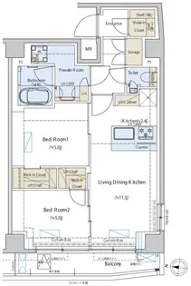 Cedar Plaza目黒本町【4階】の間取り