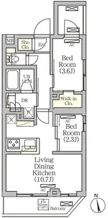 ARKMARK南品川【3階】の間取り