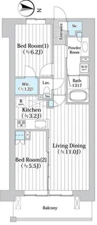 アビティグランデ砧 (C棟)【4階】の間取り