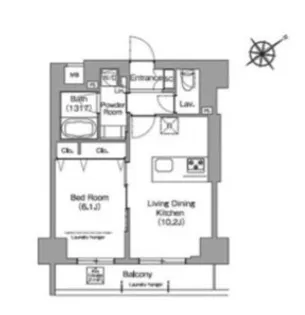 HF押上レジデンス【3階】の間取り