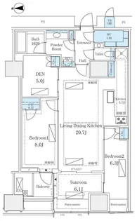 三田ガーデンヒルズ イーストヒル【13階】の間取り