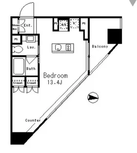 東京都目黒区下目黒2丁目【マンション】の間取り
