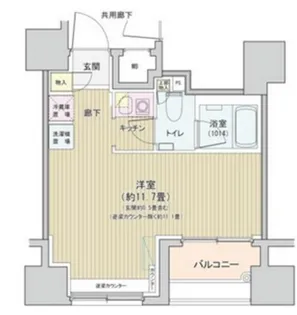 東京都中央区銀座8丁目【マンション】の間取り