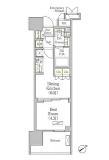 東京都渋谷区恵比寿3丁目【マンション】の間取り