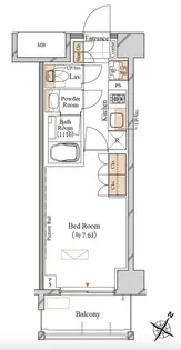 ブランシエスタ森下【8階】の間取り