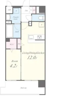 グレースリバー中之島【9階】の間取り