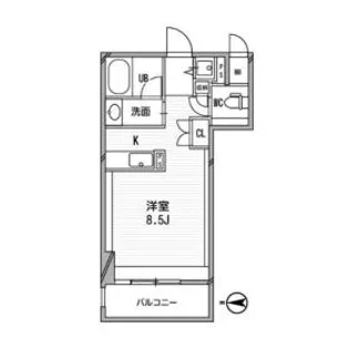 アーデンタワー南堀江【10階】の間取り