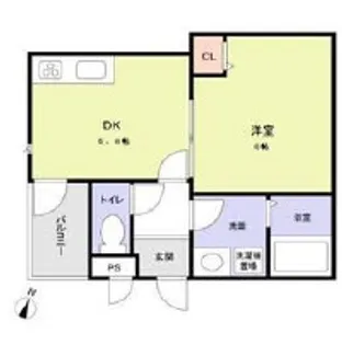 コンフォルタ中津【201号室】の間取り