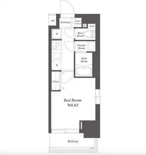 SS.FLAT北品川【6階】の間取り