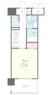 ボーベル玉造【902号室】の間取り