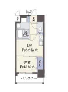 アザレア梅田【6階】の間取り