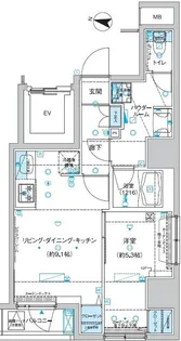 1LDKの間取り画像