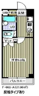 レジディア木場【406号室】の間取り