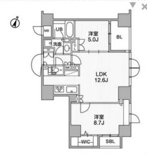 東神田テラスレジデンス【6階】の間取り
