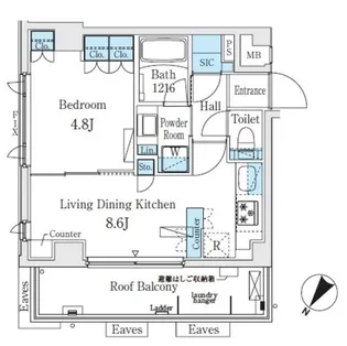 ライズ代々木Ⅲ【6階】の間取り