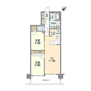 ARK CITY船堀【1階】の間取り