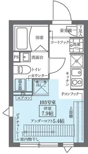 COCOCUBE北千住【1階】の間取り