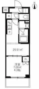 ハーモニーレジデンス蒲田アートヴィラ【1階】の間取り