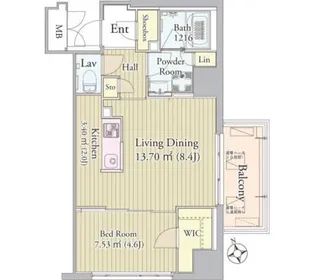 グロリアス西荻窪【6階】の間取り