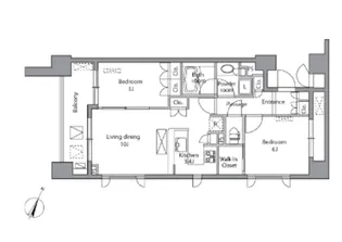 レジディア水道橋【12階】の間取り