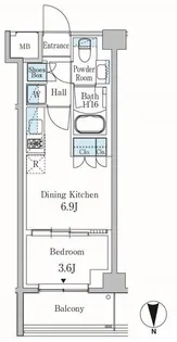パークアクシス東蒲田【1階】の間取り