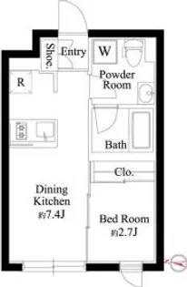 ラ・ペルラ池尻大橋Ⅱ【4階】の間取り