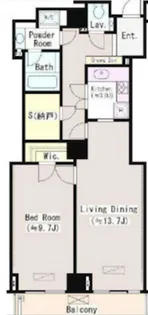 恵比寿ガーデンテラス弐番館【11階】の間取り