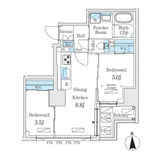 ジオエント秋葉原【7階】の間取り