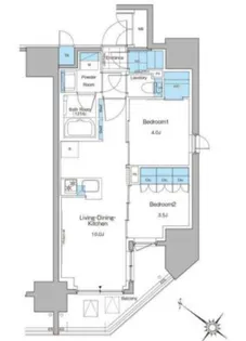 ルフォンプログレ西大井プレミア【2階】の間取り