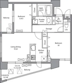 レジディア神田岩本町【6階】の間取り