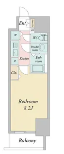 プライムアーバン御堂筋本町【5階】の間取り