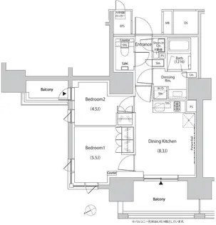 ザ・パークハビオ目白タワー【11階】の間取り