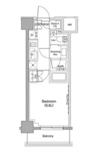 ザ・パークハビオ西大井【4階】の間取り