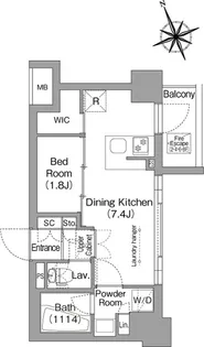 コンフォリア東葛西【3階】の間取り